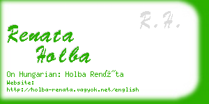 renata holba business card